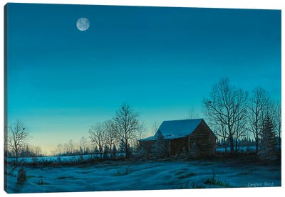 Winter's Eve Canvas Art Print - Campbell Frost