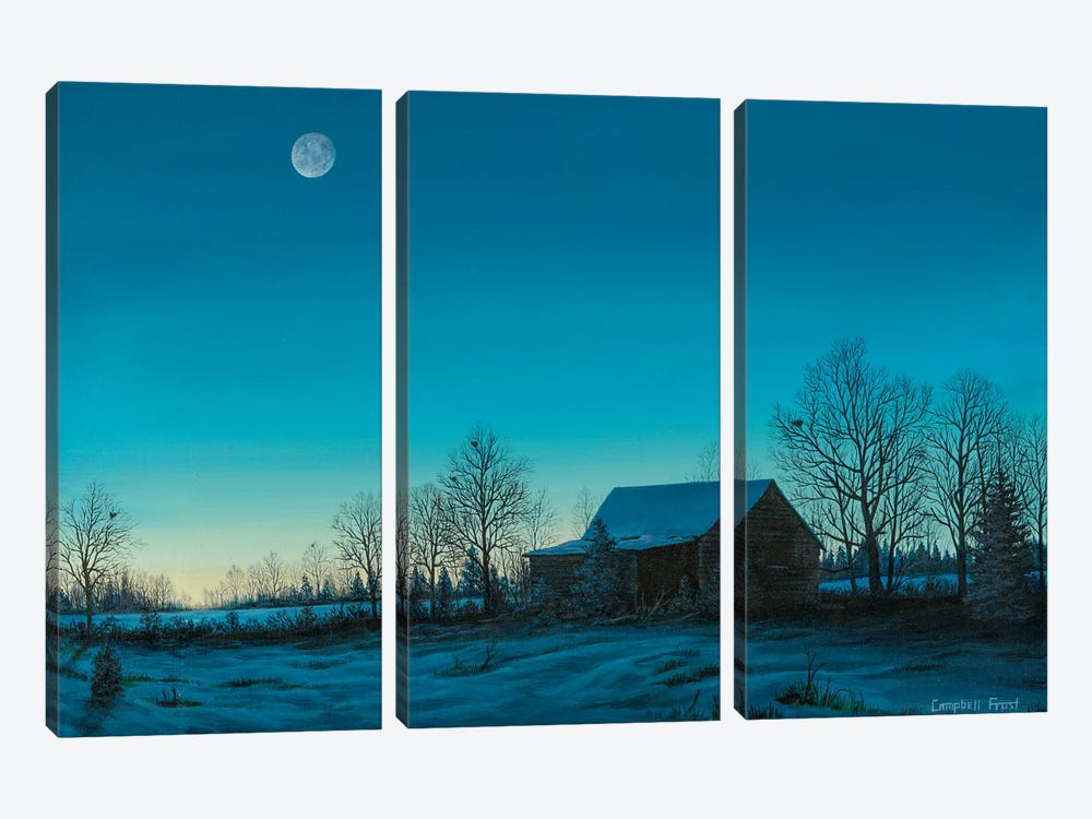 Winter's Eve by Campbell Frost 3-piece Canvas Artwork