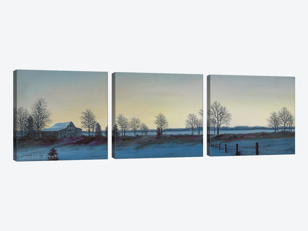 Winter's Morn by Campbell Frost 3-piece Art Print