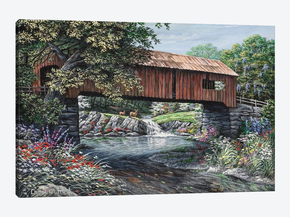Covered Bridge by Campbell Frost 1-piece Art Print