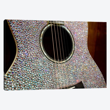 Taylor Swift's Bejeweled Guitar In Zoom, Country Music Hall Of Fame, Nashville, Tennessee, USA Canvas Print #CMH5} by Cindy Miller Hopkins Canvas Art Print