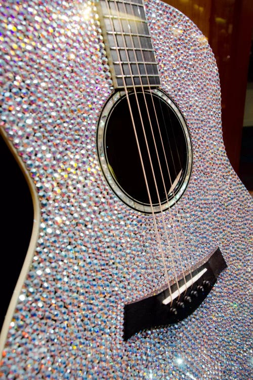 Taylor Swift's Bejeweled Guitar, Country Music Hall Of Fame, Nashville, Tennessee, USA