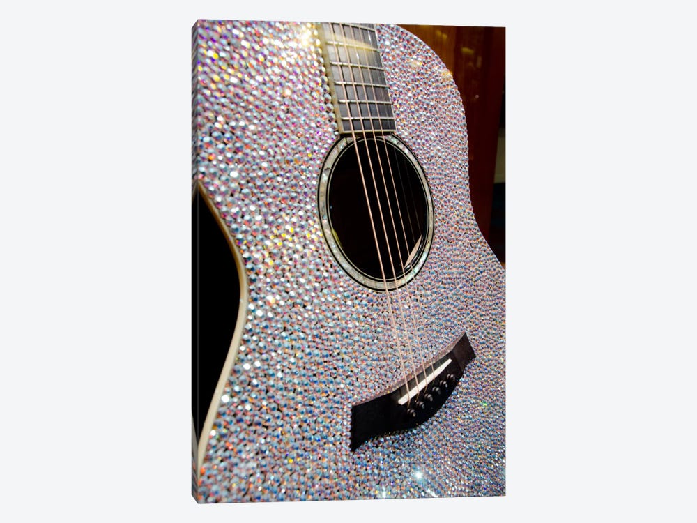 Taylor Swift's Bejeweled Guitar, Country Music Hall Of Fame, Nashville, Tennessee, USA by Cindy Miller Hopkins 1-piece Canvas Art