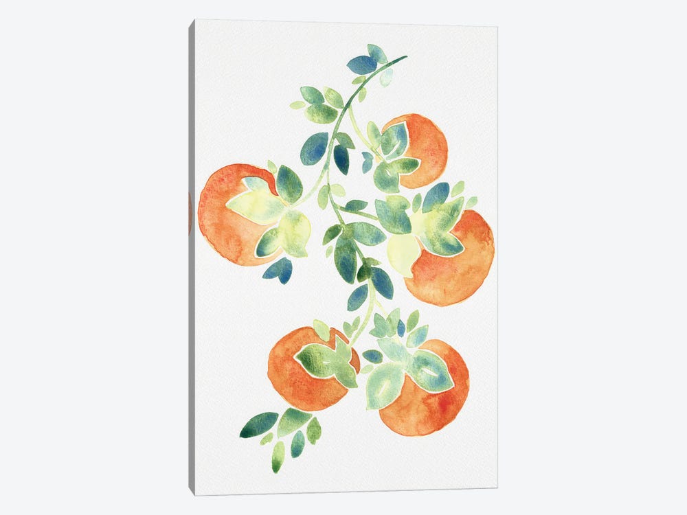 Watercolor Oranges by Camila Juncos 1-piece Art Print