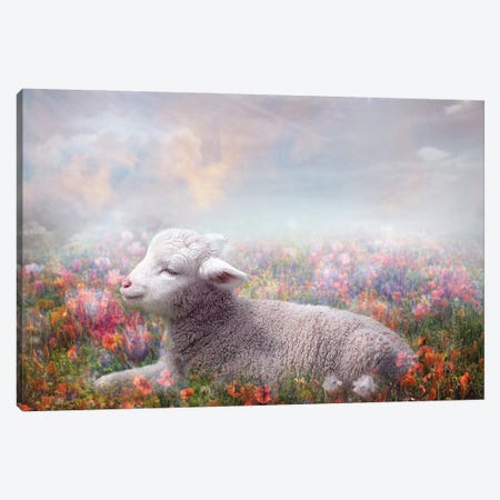 Lamb Of God Canvas Print #CMK106} by Claudia McKinney Art Print