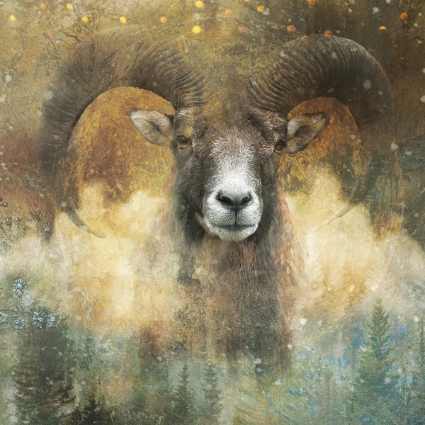 Sheep: Big Horn by Claudia McKinney