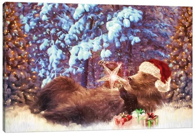 Blessed Christmas Canvas Art Print - Winter Wonderland