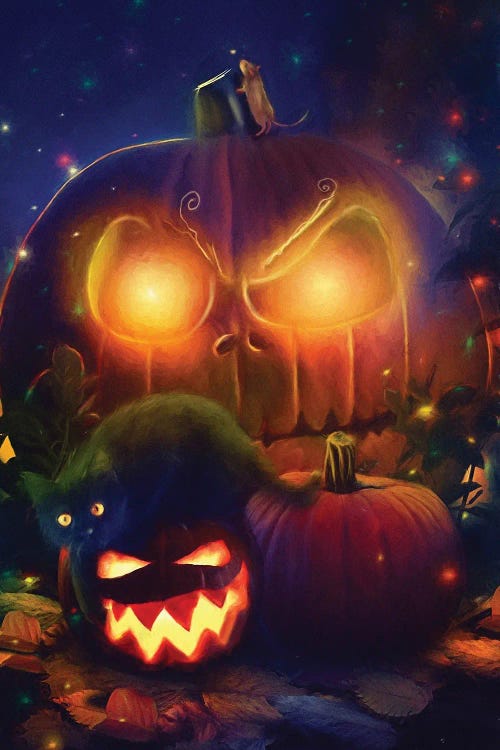 Happy Halloween Art Print by Claudia McKinney | iCanvas
