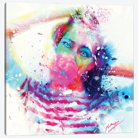 Bubble Yum Canvas Print #CMK137} by Claudia McKinney Canvas Art