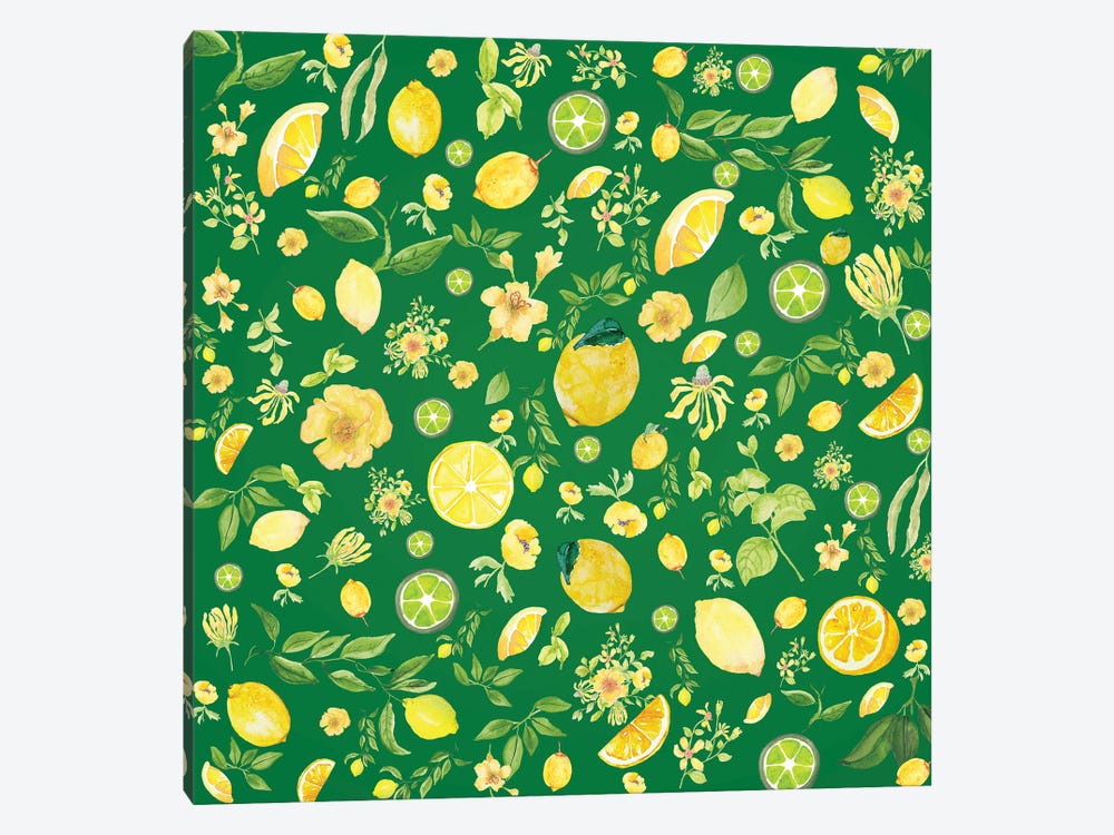In Love With Lemons by Claudia McKinney 1-piece Canvas Art Print