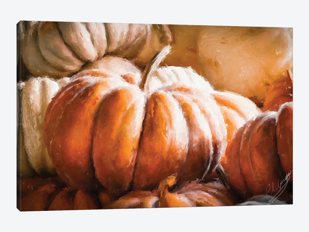 Pumpkins Pumpkins by Claudia McKinney 1-piece Canvas Art