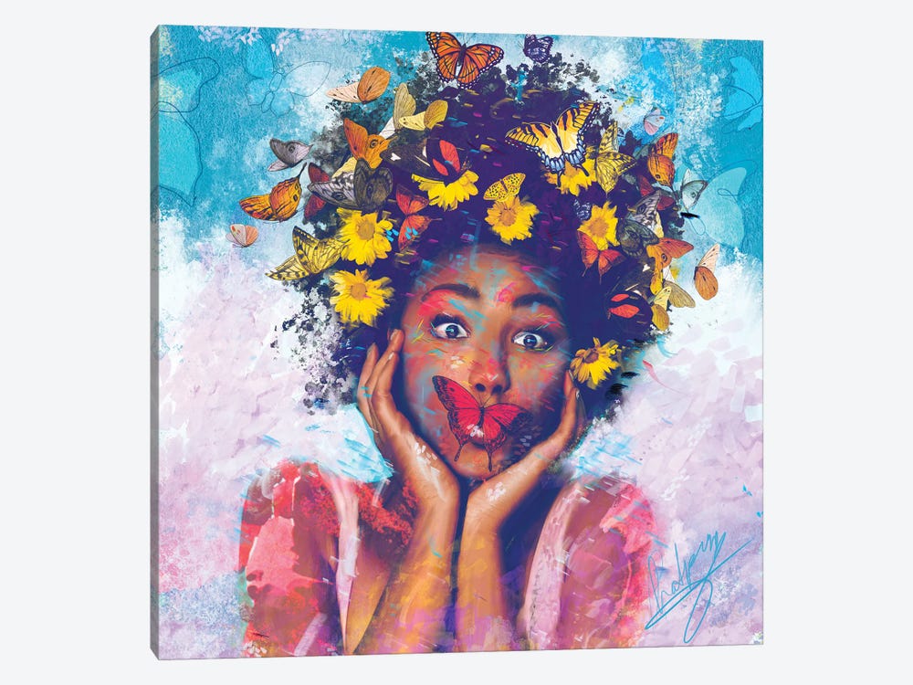 Butterfly The Queen by Claudia McKinney 1-piece Canvas Art