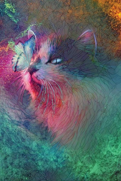 Butterfly Kisses by Claudia McKinney art print