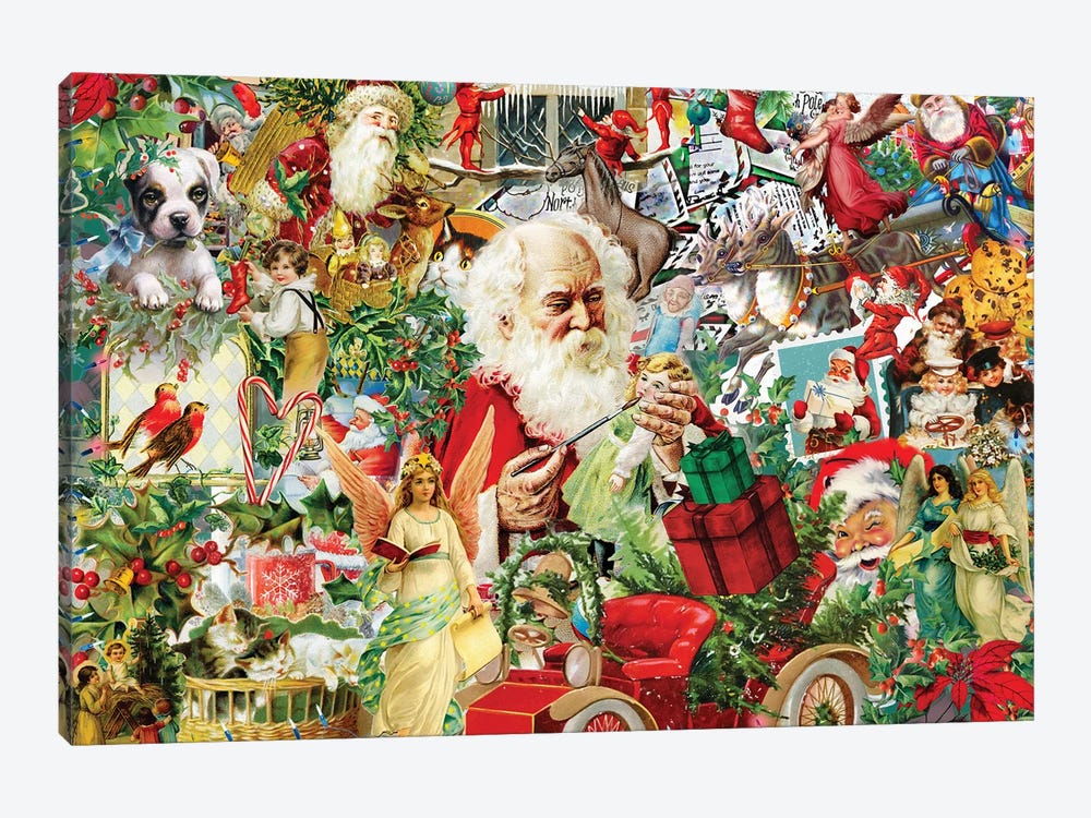 I Love Christmas by Claudia McKinney 1-piece Art Print