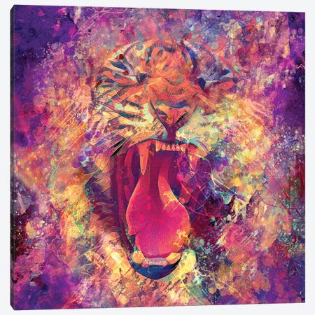 Eye Of The Tiger Canvas Print #CMK19} by Claudia McKinney Canvas Artwork