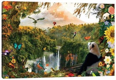 A Room With A View Canvas Art Print - Jungles