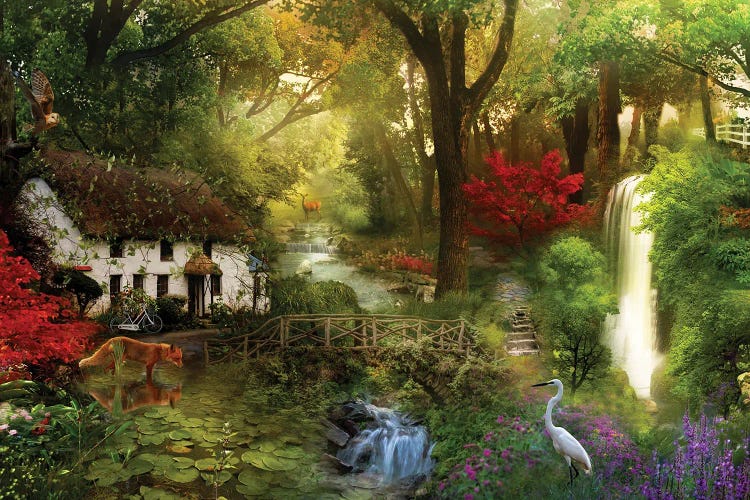 The Falls by Claudia McKinney wall art
