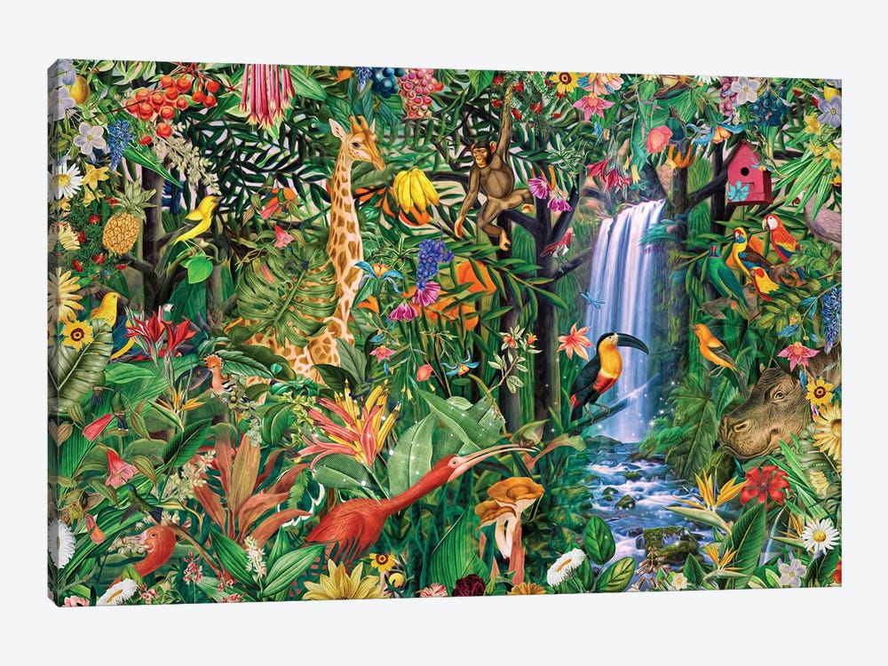 Magical Jungle by Claudia McKinney 1-piece Canvas Artwork