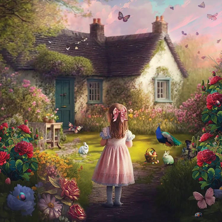 Easter Egg Hunt by Claudia McKinney wall art
