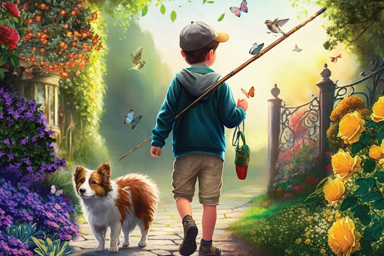 Gone Fishin by Claudia McKinney wall art