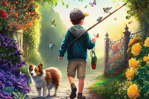 Australian Shepherds: Gone Fishin by Claudia McKinney