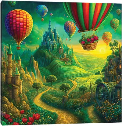 We're Off To See The Wizard Canvas Art Print - By Air