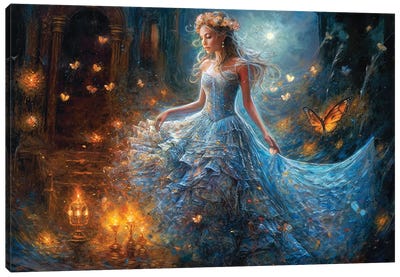 I Could'Ve Danced All Night Canvas Art Print - Butterfly Art