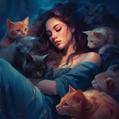 Cuddles by Claudia McKinney art print