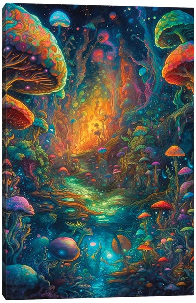 My First Journey Canvas Art Print - Psychedelic & Trippy Art