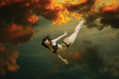 Free Falling by Claudia McKinney canvas print