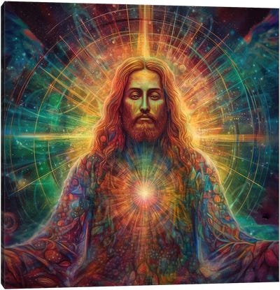 The Cosmic Christ Canvas Art Print - Jesus Christ