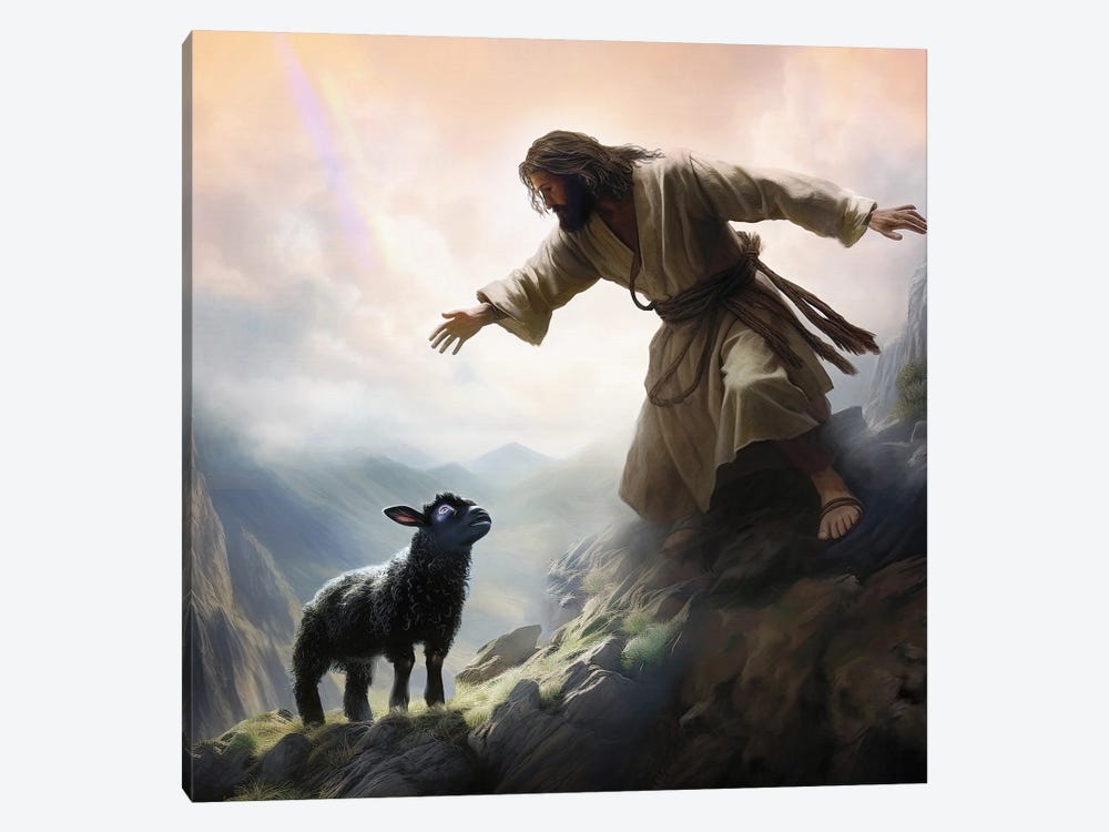 The Good Shepherd by Claudia McKinney 1-piece Canvas Art Print