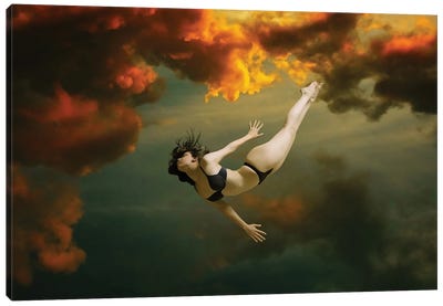 Free Falling Canvas Art Print - Claudia McKinney