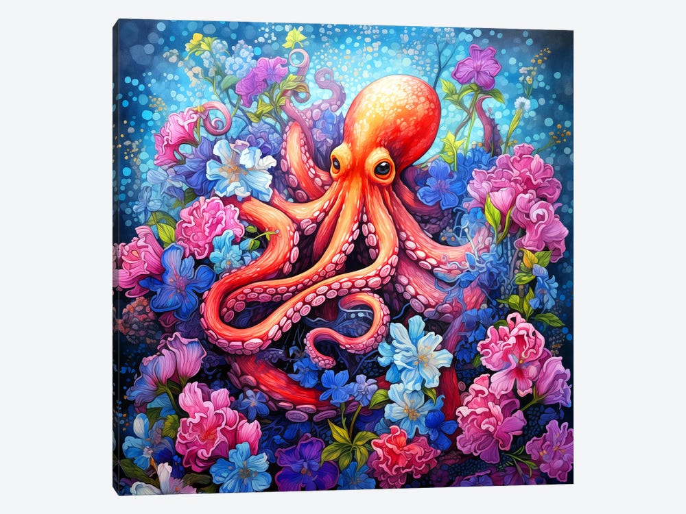 Octopus Garden by Claudia McKinney 1-piece Canvas Art