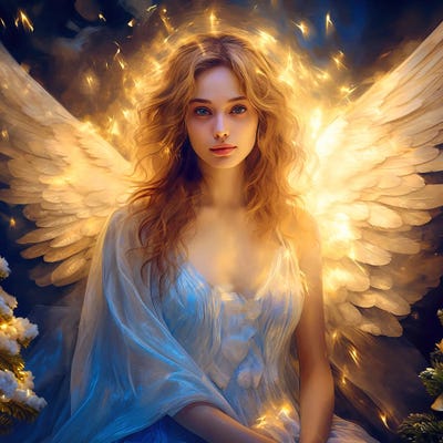 Advent Angel by Claudia McKinney art print