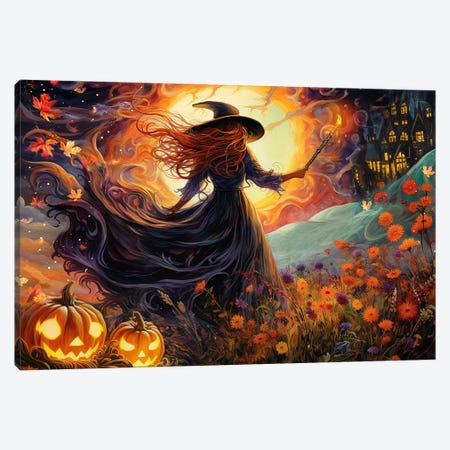 I Put A Spell On You Canvas Print #CMK286} by Claudia McKinney Canvas Wall Art