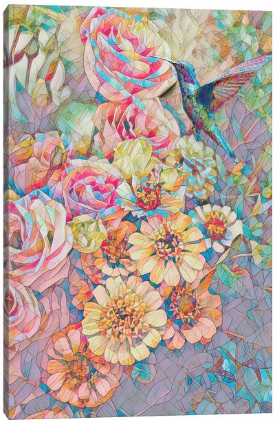 Glass Flowers Canvas Art Print - Claudia McKinney