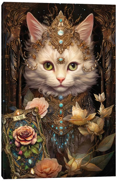 Cat's Odyssey Canvas Art Print - Fantasy, Horror & Sci-Fi Art