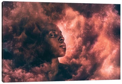 Head In The Clouds Canvas Art Print - Claudia McKinney