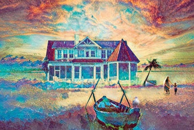 Isle of Palms.jpeg by Claudia McKinney framed canvas print