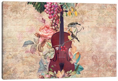 La Primavera Canvas Art Print - Violin Art