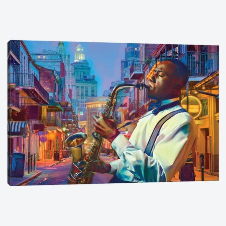 All That Jazz Canvas Print #CMK3} by Claudia McKinney Canvas Print