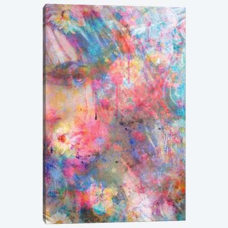 Pastel Woman Canvas Print #CMK56} by Claudia McKinney Canvas Print