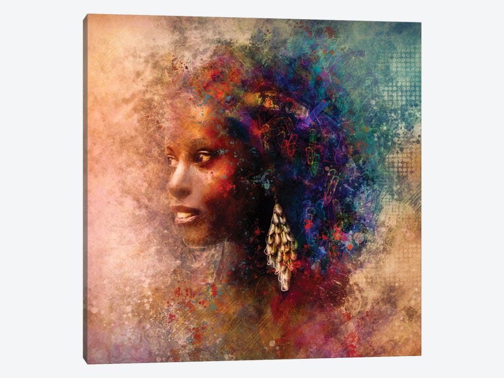 Queen by Claudia McKinney 1-piece Canvas Print