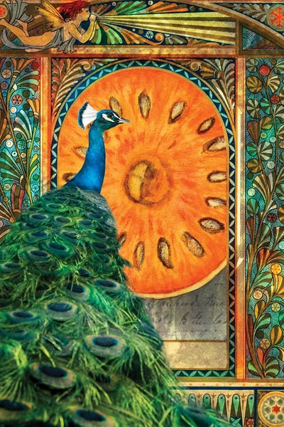 Peacocks: Royal Window by Claudia McKinney