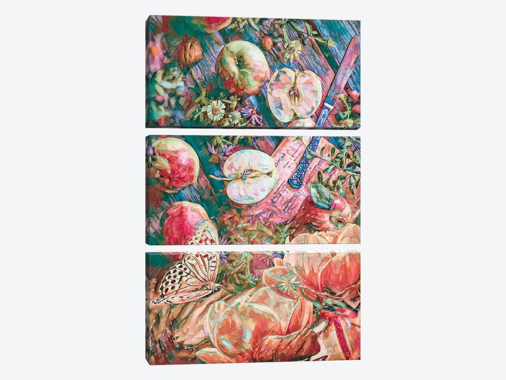 Apple Season by Claudia McKinney 3-piece Art Print