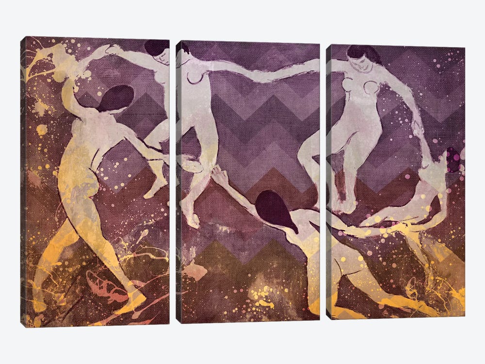 Dance IV by 5by5collective 3-piece Canvas Art