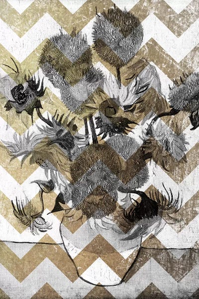 Van Gogh's Sunflowers Collection: Sunflowers XII by 5by5collective