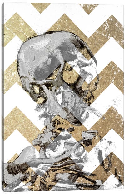 Skull of a Skeleton XII Canvas Art Print - What "Dark Arts" Await Behind Each Door?