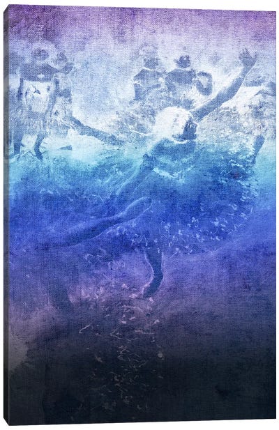 Green Dancer VI Canvas Art Print - Ballet Art